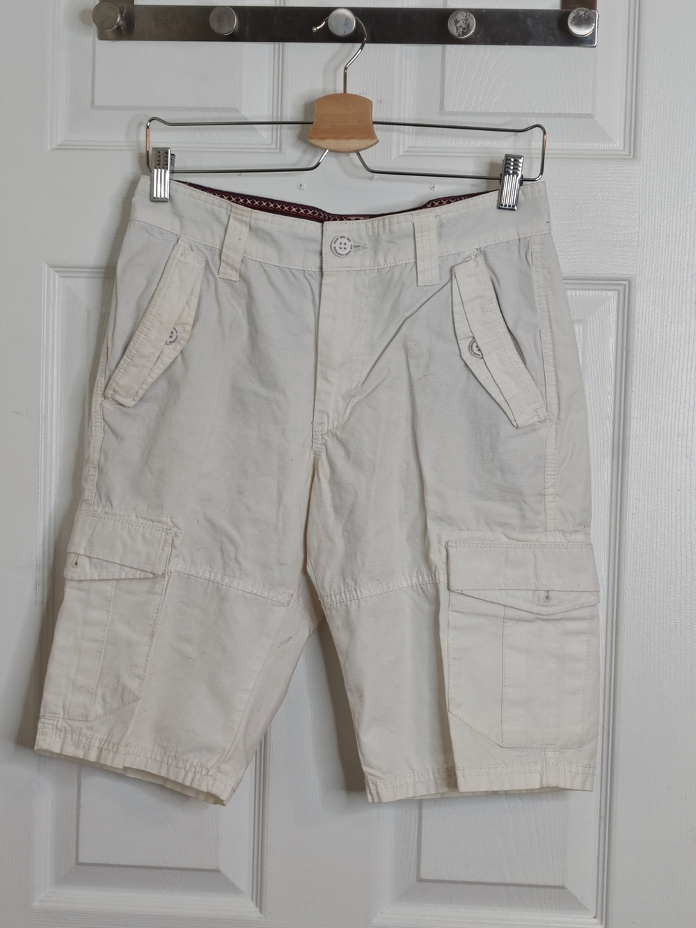 Point Zero White Cotton Shorts